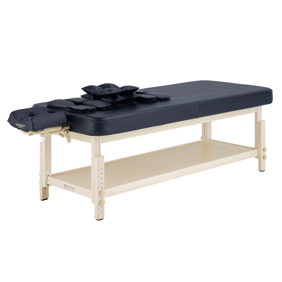 Master Massage 76cm AirMaster-I Ganzkörper-Stretching Airwave-Massageliege mit Airbags. 3D-Lendenwirbel-Traktion – Entspannung von Nacken, Rücken, Taille, Hüfte und Schmerzlinderung für den professionellen und Chiropraktiktisch