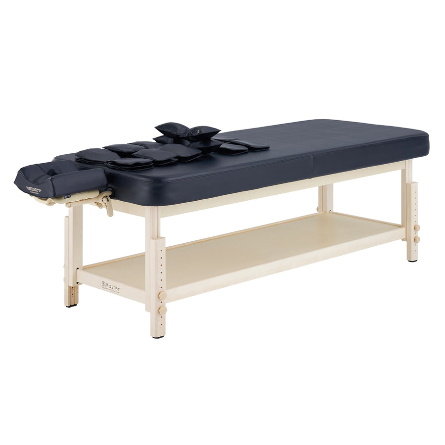 Master Massage 76cm AirMaster-I Ganzkörper-Stretching Airwave-Massageliege mit Airbags. 3D-Lendenwirbel-Traktion – Entspannung von Nacken, Rücken, Taille, Hüfte und Schmerzlinderung für den professionellen und Chiropraktiktisch