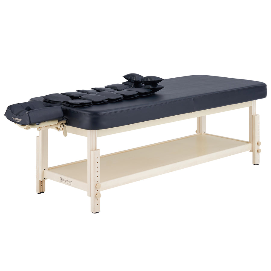 Master Massage 76cm AirMaster-I Ganzkörper-Stretching Airwave-Massageliege mit Airbags. 3D-Lendenwirbel-Traktion – Entspannung von Nacken, Rücken, Taille, Hüfte und Schmerzlinderung für den professionellen und Chiropraktiktisch